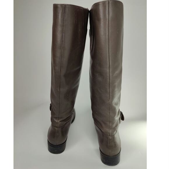 Gray Buckle riding boots by Circa JOAN & DAVID sz 8.5 - Picture 4 of 8